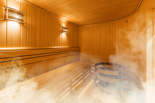 Un espace sauna pour la détente